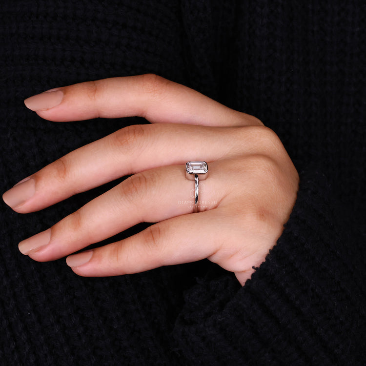 Solitaire Diamond Ring in a classic and refined setting.
