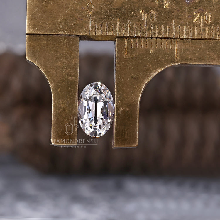 Old Mine Cut Oval Diamond