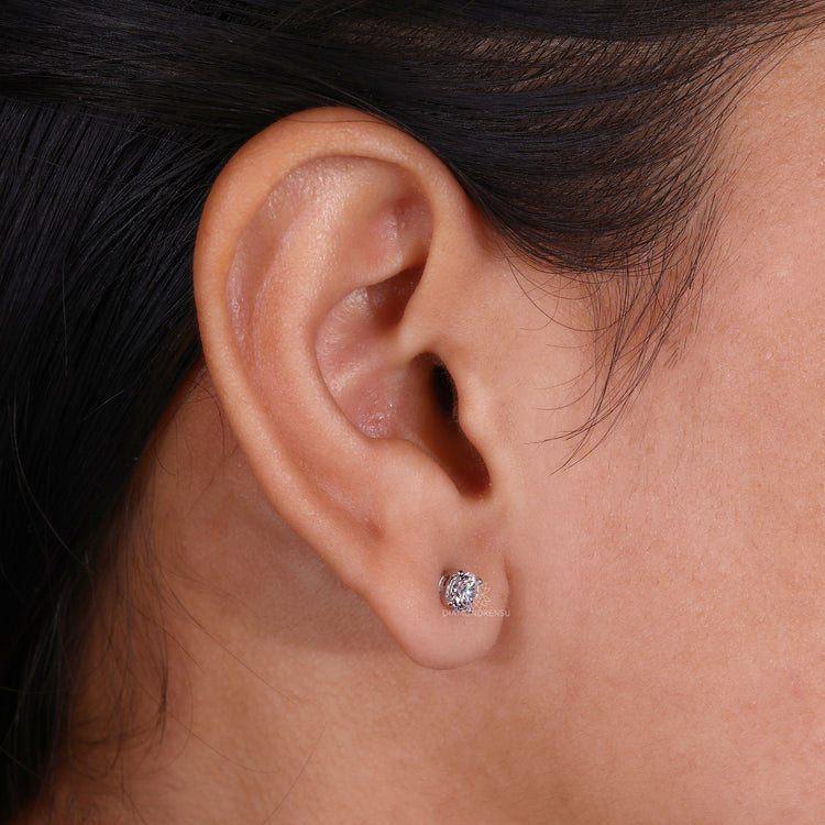 Stylish gold stud earrings perfect for any occasion.