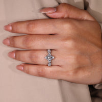 Zig Zag Pave Setting designed for unique sparkle and style.