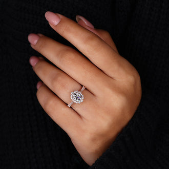 Prong Setting Ring with secure diamond placement.