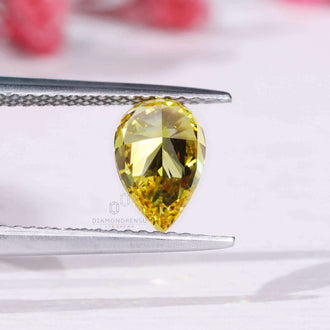 Fancy Vivid Yellow diamond lab grown diamonds loose