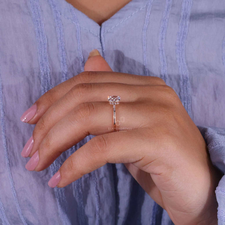 cushion diamond engagement ring