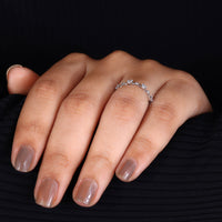 Full Eternity Wedding Band with continuous diamond sparkle.