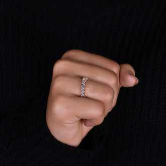 Lab Grown Diamond in a beautifully crafted wedding band.