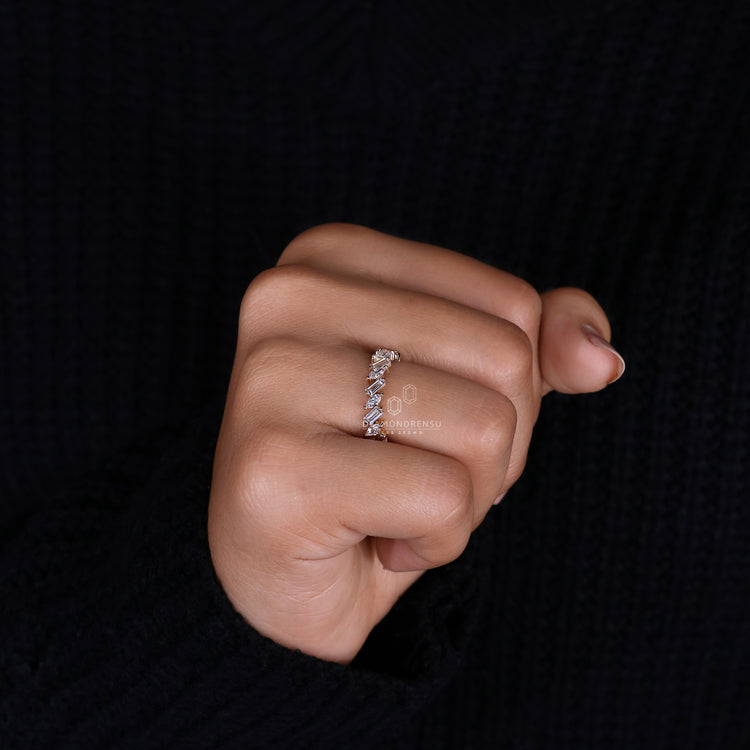 Lab Grown Diamond in a beautifully crafted wedding band.