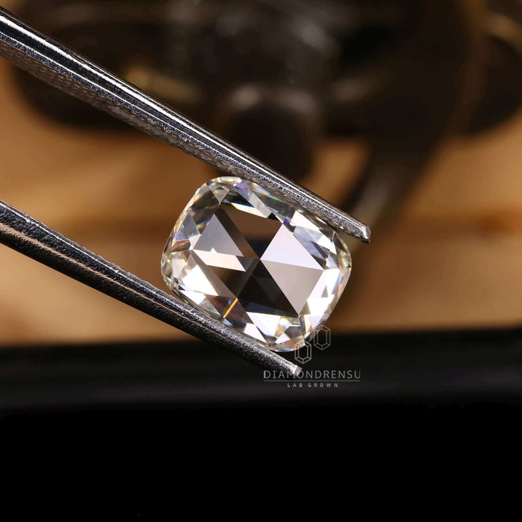 Cushion rose cut diamond available at Diamondrensu.