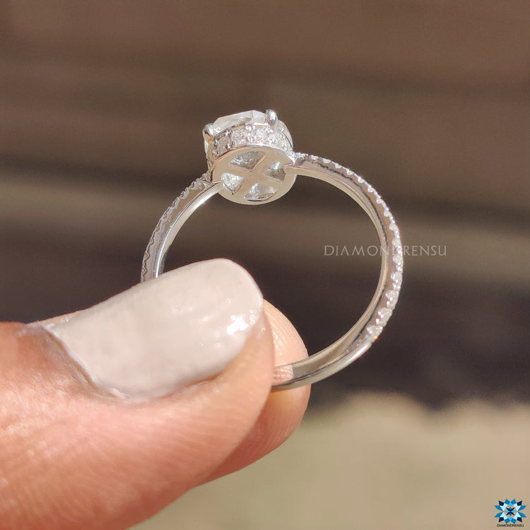 Custom moissanite ring can be designed to fit your style.