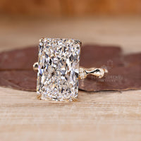 IGI certified radiant cut lab grown diamond ring by Diamondrensu.