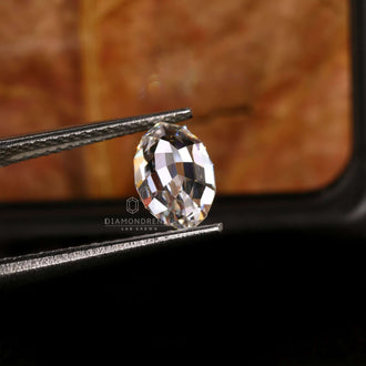 Buy a lab grown oval step cut diamond weighing 1.2 carats.
