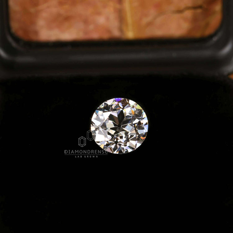 Round Old European Cut lab grown diamond is perfect for custom settings.