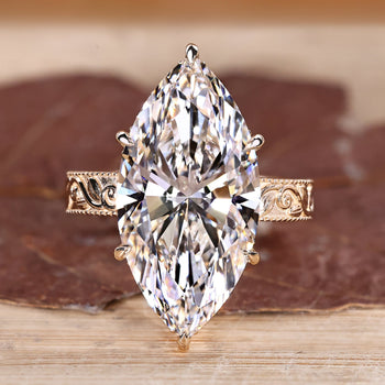 Vintage diamond engagement ring design.