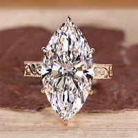 Vintage diamond engagement ring design.