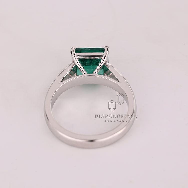 Handmade ring with Diamond Solitaire design.