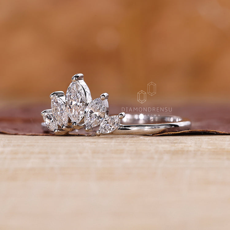 Simple wedding band with a clean, minimal design.