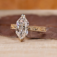 2 claw prong setting diamond ring crafted with Lab Grown Diamond brilliance.