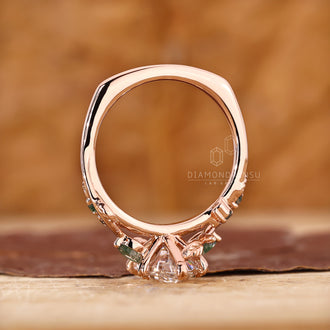 Lab Grown Diamond featured in a Dutch marquise engagement ring setting.