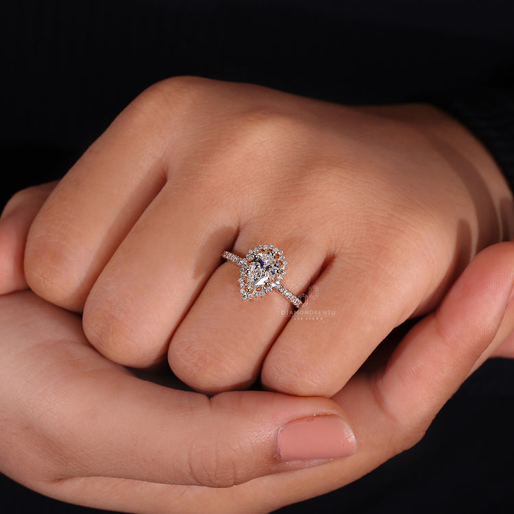 Prong Setting for enhanced diamond security and sparkle.