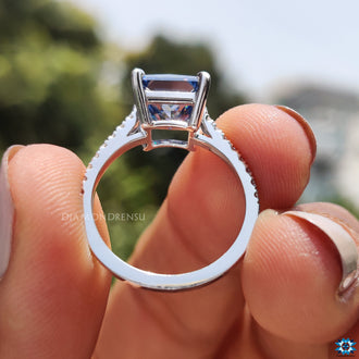 White Gold Princess Cut Wedding Ring