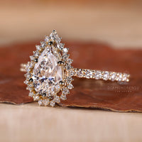 Halo Diamond Engagement Ring for a timeless and elegant look.