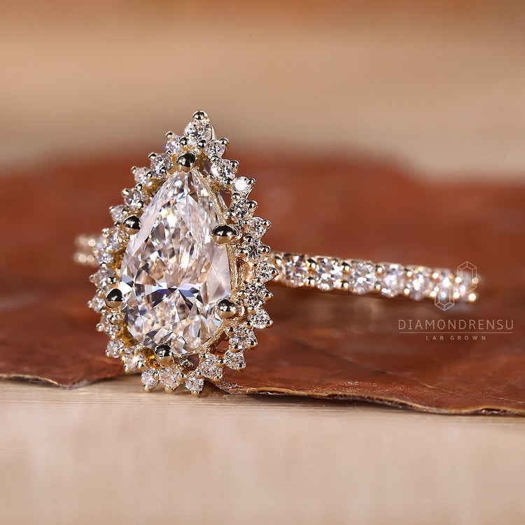 Halo Diamond Engagement Ring for a timeless and elegant look.