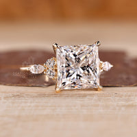 IGI certified princess cut diamond ring by Diamondrensu.