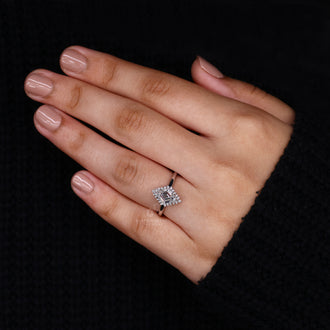 Round Cut Diamond Ring in a secure and stylish prong setting.