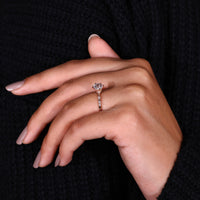 Hidden Halo Ring crafted to highlight the center stone.