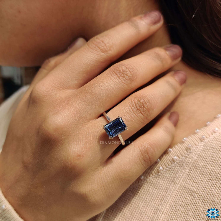 affordable moissanite engagement ring