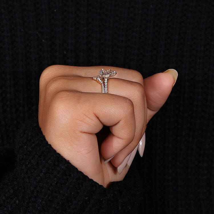 V Shaped Wedding Band crafted for a sleek, modern style.