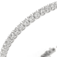 14kt white gold tennis bracelet with diamonds.