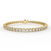 7 carat lab grown diamond tennis bracelet.