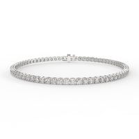 3 carat lab grown diamond tennis bracelet.