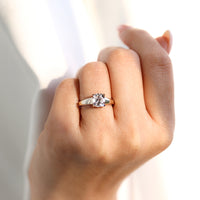 Classic Solitaire Ring With Four Claw Prong Setting.
