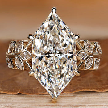 Dutch marquise engagement ring with marquise side stones.