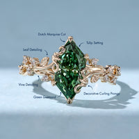 Handmade nature inspired engagement ring by Diamondrensu.