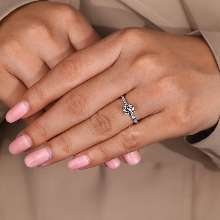 This handmade ring shows careful work and detail.