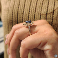 Peekaboo Engagement Ring with hidden details for a unique look.