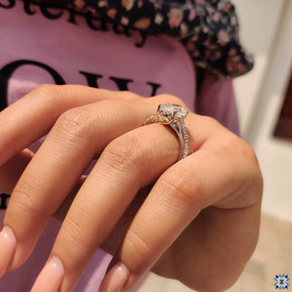 Dazzling moissanite ring for any special occasion.