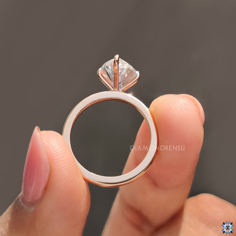 Rose Gold Marquise Solitaire Engagement Ring