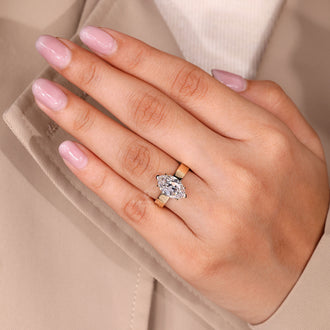 Handmade jewelry ring with Old European cut diamond and solitaire setting.