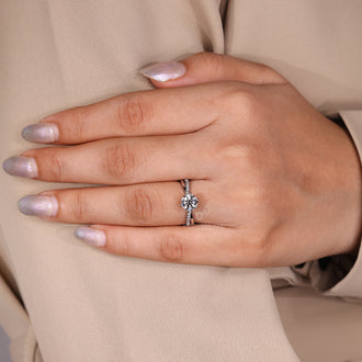 Handmade jewelry showcasing a round lab grown diamond and custom design.