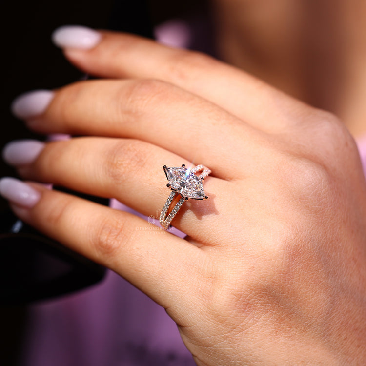 6 prong ring ensuring secure setting for diamonds.