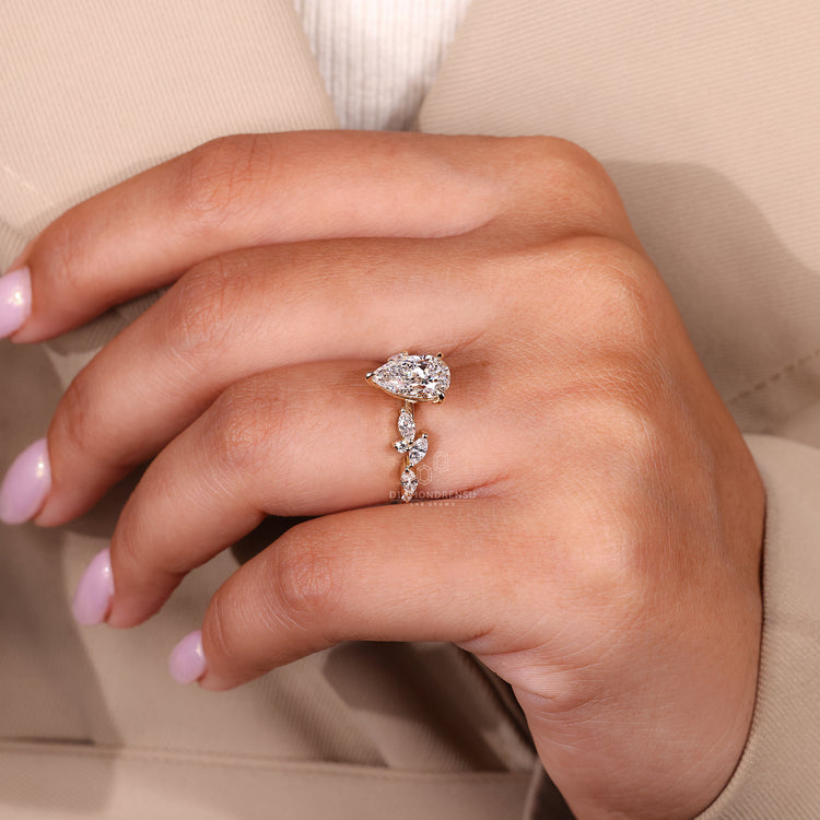 Buy engagement ring in a nature inspired engagement ring style.