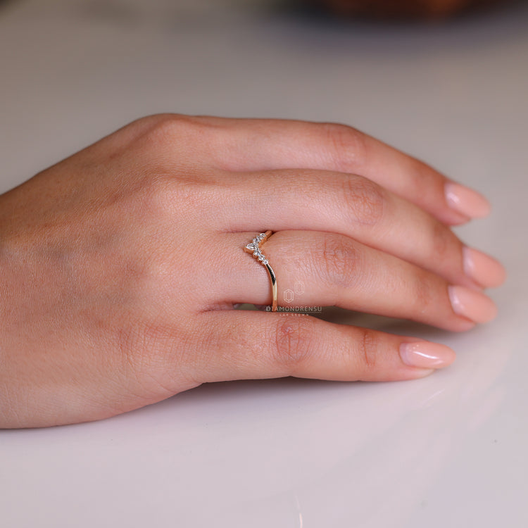 Lab Grown Diamond ring glowing with ethical beauty and sparkle.