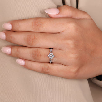 Tapered shank ring with a refined profile.