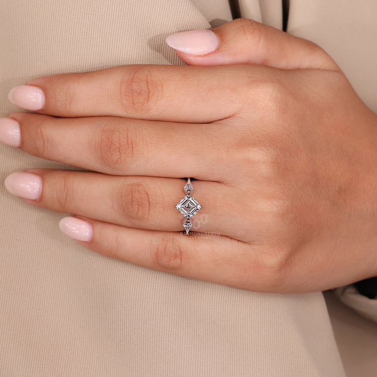 Tapered shank ring with a refined profile.