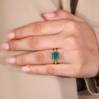 Buy diamond ring with Lab Grown Diamond center.