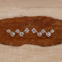 round diamond stud earrings