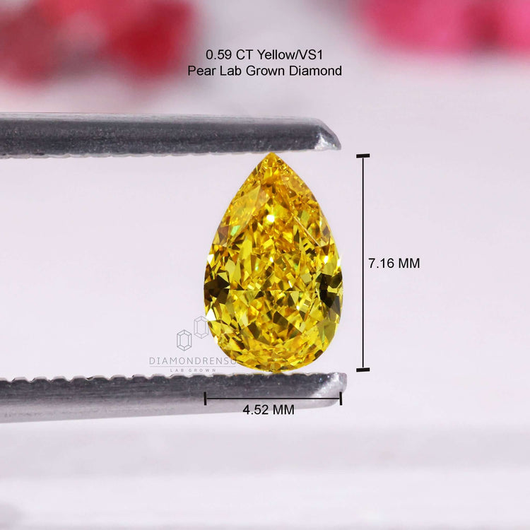 Buy loose lab grown diamonds pear diamond